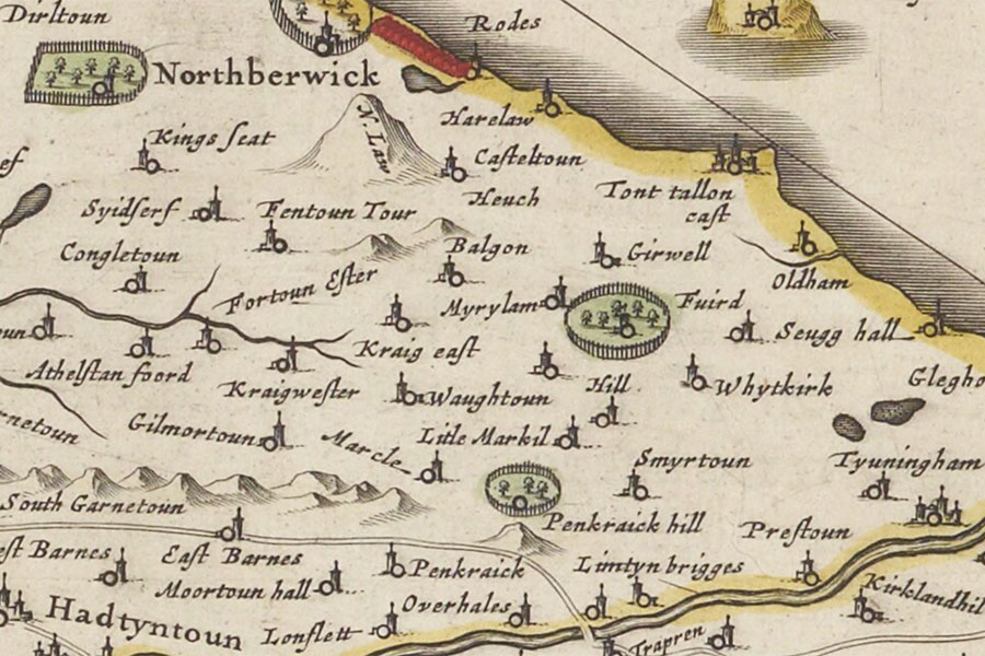 Smeaton (site of) Castle in Prestonkirk, East Lothian Stravaiging